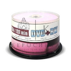 Диск DVD+RW Mirex 4.7 Gb, 4x, Cake Box (50), (50/300)