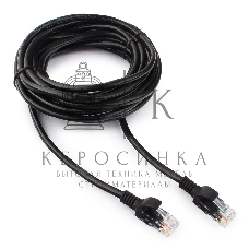Патч-корд UTP Cablexpert cat.5e, 5м, литой, многожильный черный