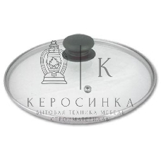 Крышка стеклян. TimA 4716 с ручкой с металл/обод 16 см низ