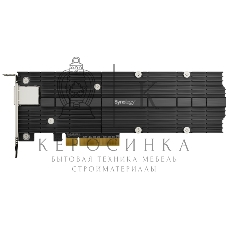Сетевая карта Synology M.2 SSD-NVME adapter M.2 2110/2080,2 slots m.2 key, 10 Gigabit port RJ-45, PCIe 3.0 x8 adapter (FH bracket)'