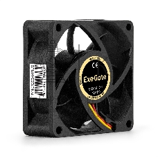 Вентилятор для корпуса ExeGate EX07025S3P черный, 70 мм, 3500 об/мин, 35.5 дБ, 3 pin