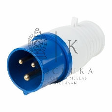 Вилка Rexant 013 переносная 2Р+РЕ 16А 220В IP44