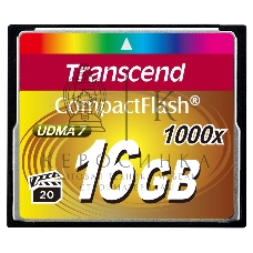 Флеш карта Transcend Ultimate TS16GCF1000/CF (Compact Flash)/16 ГБ/UDMA 7, VPG 65/160 МБ/с