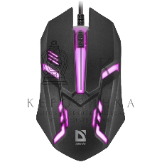 Мышь проводная Defender Cyber MB-560L черный, 1200 dpi, USB, кнопки - 3