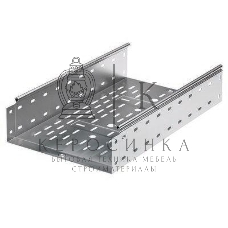 Лоток листовой перфорированный 200х100 L3000 сталь 0.8мм ДКС 35343