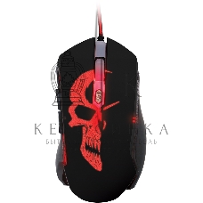 Мышь проводная Qumo Dragon War Axe M07 черный, 2400 dpi, USB, кнопки - 6