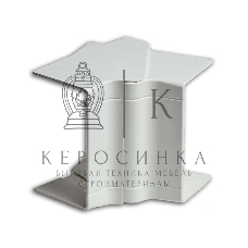 Угол внутренний 100х60/40 разводной бел. Рувинил УВН-100х60