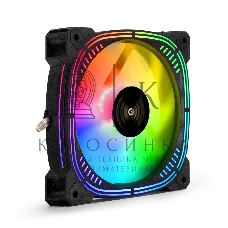 Вентилятор для корпуса ExeGate EX12025H6PSU-PWM.ARGb черный, 120 мм, 1200 об/мин, 33 дБ, 6 pin