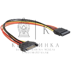 Удлинитель кабеля питания SATA Cablexpert CC-SATAMF-01, 15pin(M)/15pin(F), 30 см
