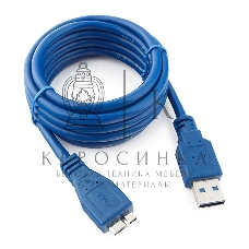 Кабель USB 3.0 для соед. 1.8м А-microB (5 pin) PRO позол.конт., пакет