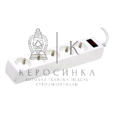 Сетевой фильтр Defender ES, 5.0 м, 5 розеток белый