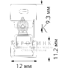 Заглушки для врезного профиля светодиодной ленты гл. 12мм (2 заглушки в пакете)