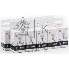 Лампа светодиодная Gauss Elementary 8Вт цок.: E14 шар 220B 3000K св. свеч. белый теп. P45 (упак.: 10 шт)