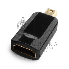Переходник miniDisplayPort - HDMI, Cablexpert A-mDPM-HDMIF-01, 20M/19F, черный, пакет