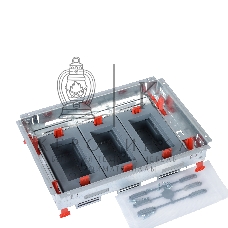 Основание гор.уст.(рег) 8/12М 088020 Legrand Основание для горизональной установки ЭУИ с регулировкой по высоте стандартное исполнение 8/12 мод.