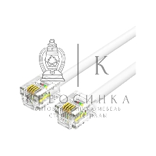 Кабель телефонный Vention плоский RJ11 (6P4C) - 2м. белый