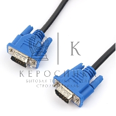 Кабель Gembird/Cablexpert CC-PVGA-6, Кабель VGA Pro, 1.8м, 15M/15M, экран, феррит. кольца