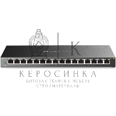 Коммутатор сетевой TP-Link 16-Port Gigabit Easy Smart Switch, 16 Gigabit RJ45 Ports, Desktop Steel Case, MTU/Port/Tag-based VLAN, QoS, IGMP Snooping, Web/Utility Management