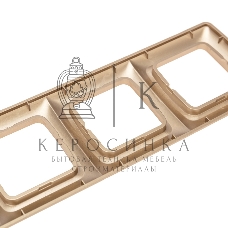 Рамка Kranz 4-я DEA горизонтальная Золотой металлик (1/10/90)