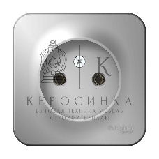 Розетка б/з без шторок 16А, 250В, изолир. пластина SE Blanca наруж Алюминий