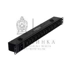 Стоечный блок распределения питания промышленного назначения Systeme Electric, базовый, серия Uniprom, 0U, 240В, 1Ф, 32A, 42xC13 6xC19, 3м кабель, IEC309