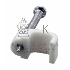 Крепеж кабеля плоский Rexant 6 х 4 мм, белый (упак. 50 шт)