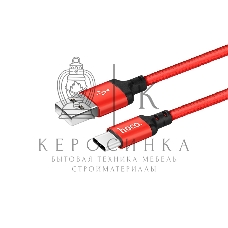 Кабель HOCO X14 USB 2.0, AM/Type-C M, черно-красный, 1м