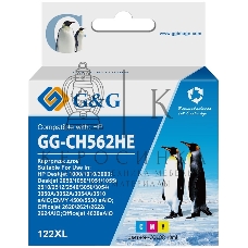 Картридж струйный G&G GG-CH562HE 122 многоцветный (18мл) для HP DJ 1050A/2050A/3000
