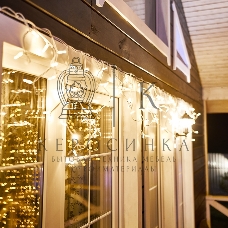 Гирлянда Neon-night Айсикл (Бахрома) светодиодная 5х0,7 м, с эффектом мерцания, 152 LED, белый провод каучук, теплое белое свечение