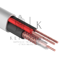 Кабель Rexant КВК-В-2+2x0,75 мм² (Cu/Cu) белый (бухта 200 м) 01-4101-1