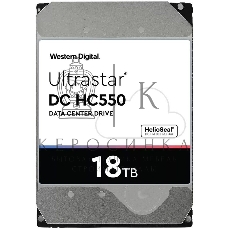 Жесткий диск Western Digital Original SATA-III 18Tb 0F38459 WUH721818ALE6L4 Ultrastar DC HC550 (7200rpm) 512Mb 3.5