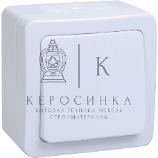 Выключатель IEK EVMP10-K01-10-54-EC ВС20-1-0-ГПБ выкл 1кл о/у IP54 (цвет клавиш: белый) ГЕРМЕС PLUS