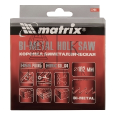 Коронка Matrix BIMETAL, 102 мм