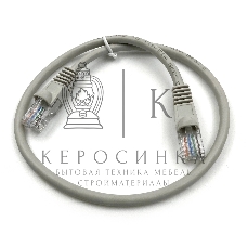Патч-корд KingPrice KP-PC-c5e-0.5m-g UTP 4 пары cat.5e CCA molded 0.5м серый RJ-45 (m)-RJ-45 (m)