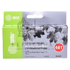 Картридж струйный Cactus CS-CLI481XXLBK черный (12 мл) для Canon Pixma TR7540/TR8540/TS6140/TS8140