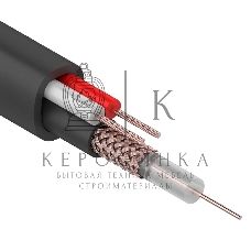 Кабель Rexant КВК-П-1,5+2x0,75 мм² (Cu/Cu) черный (бухта 200 м) 01-4015