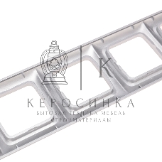 Рамка Kranz 5-я DEA горизонтальная Серебряный металлик