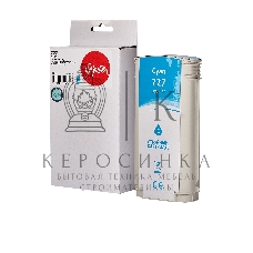 Картридж струйный Sakura B3P19A (№727 Cyan) для HP, голубой, 130 мл.