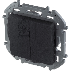 Выключатель 2-клавишный 10AX 250 В антрацит