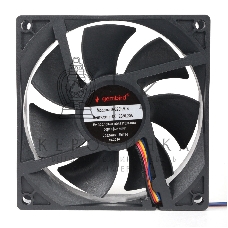 Вентилятор для корпуса Gembird черный, 92 мм, 2500 об/мин, 30 дБ, 4 pin