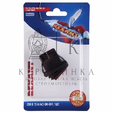 Выключатель клавишный Rexant 250V 15А (4с) ON-OFF красный с подсветкой, влагозащита (RWB-507) (в упак. 1 шт.)