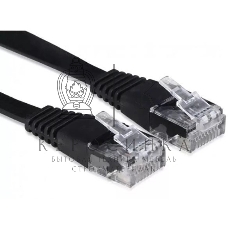 Патч-корд Buro cat.5E molded 1м черный RJ-45 (m)-RJ-45 (m)