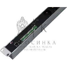 Блок силовых розеток Rem, IEC 60320 С13 х 12, IEC 60320 С19 х 8, вход колодка, 1863х45х60 мм (ВхШхГ), 32А, автомат, алюминий, с мониторингом