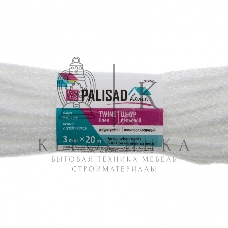 Шнур бельевой HomePalisad полипропиленовый с сердечником, 3 мм, L 20 м, белый