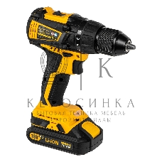 Дрель-шуруповерт Denzel BLDL-IB-18-02, Аккумуляторная, 18В, 2 АКБ, Кейс