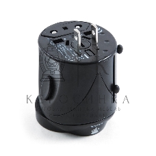 Переходник Konoos Универсальный сетевой переходник для путешествий WTA-1, вилки/розетки EU,US,RU