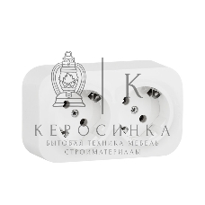 Блок розеток Quteo с предварительным подключением 2x2К+З без шторок, 16A, 250 В, IP20, белый