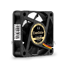 Вентилятор для корпуса ExeGate ExtraSilent ES06015B3P черный, 60 мм, 2500 об/мин, 17 дБ, 3 pin