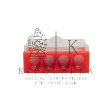 Экспресс-клемма с пастой Rexant СМК 2273-244, 4-проводная 0.5-2.5 мм², прозрачная (100 шт./уп.)