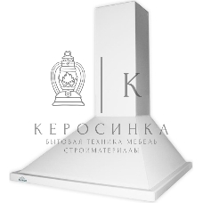 Вытяжка каминная Elikor Оптима 60П-400-П3Л белый, 59 см, 400 куб. м/ч, 55 дБ